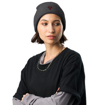 Pluto Waffle Beanie Red