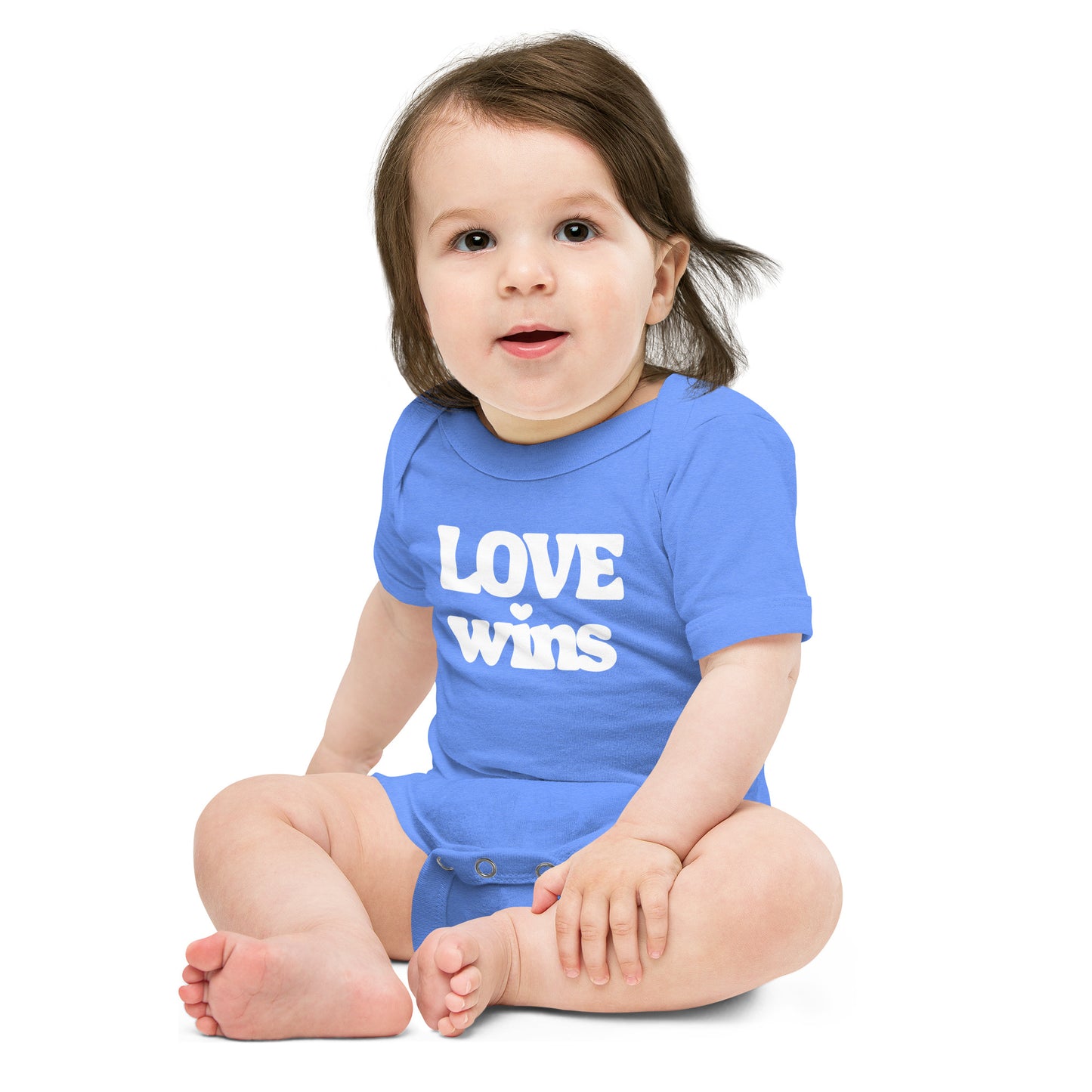 Love wins baby onesie