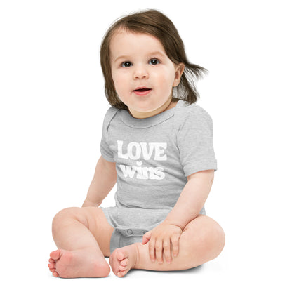 Love wins baby onesie