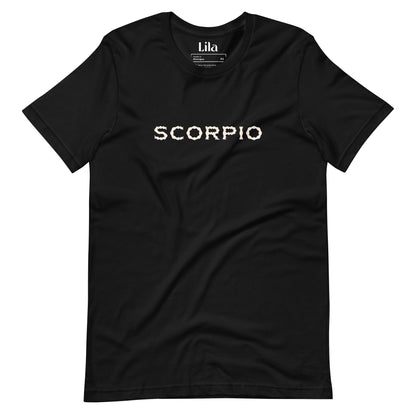 Scorpio black staple eco tee