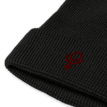 Pluto Waffle Beanie Red