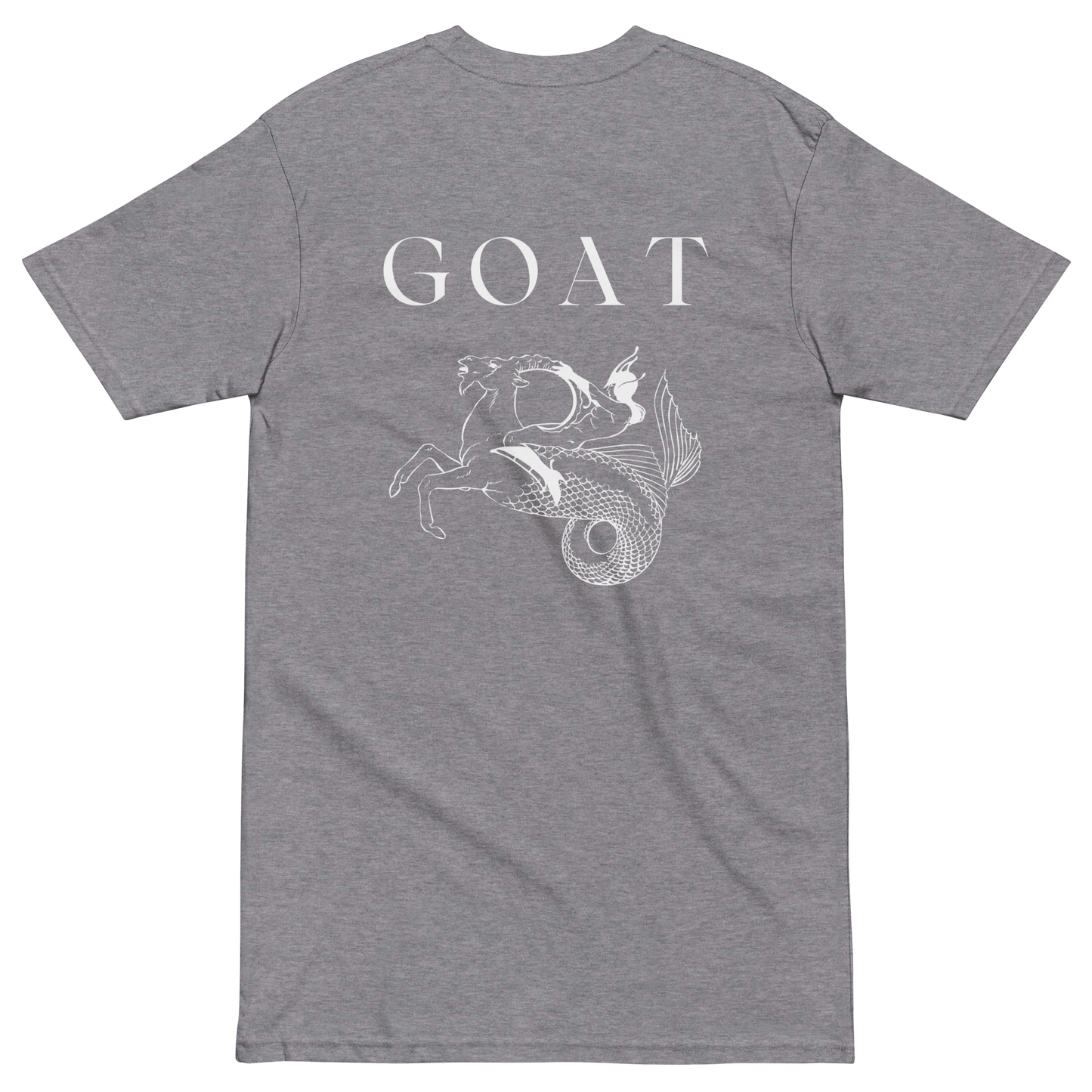 SEA GOAT Capricorn Men’s premium heavyweight tee